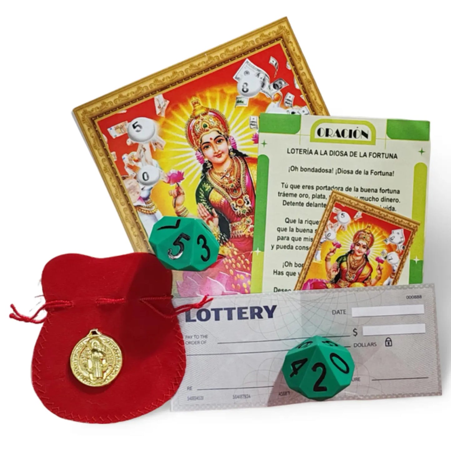 Kit dados de lotería + Semilla de mostaza de regalo